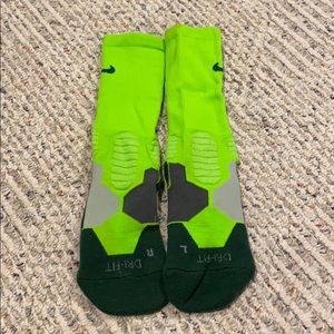 Green Nike Elite Socks